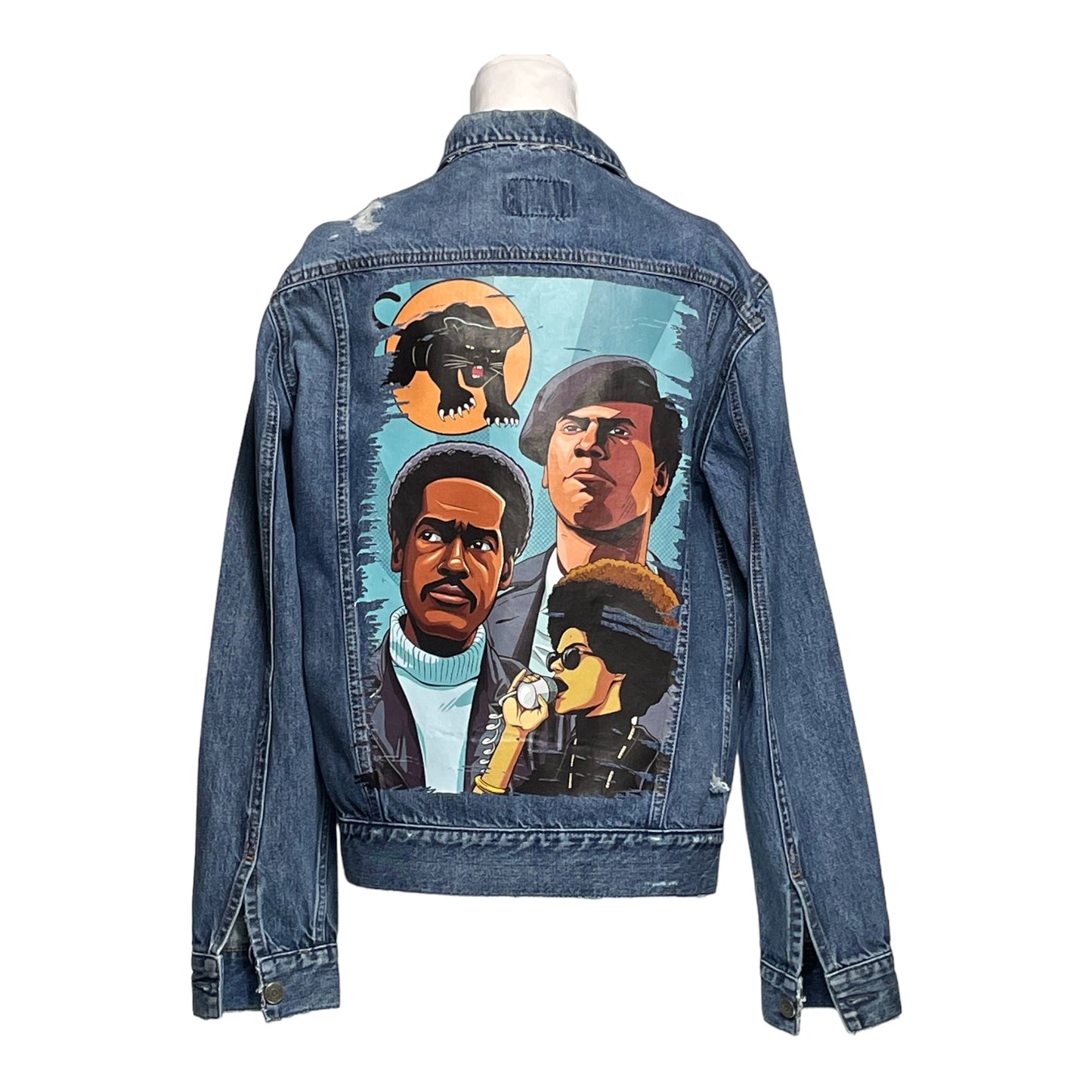 Rebel Roots Denim Jacket – Black Panther Edition
