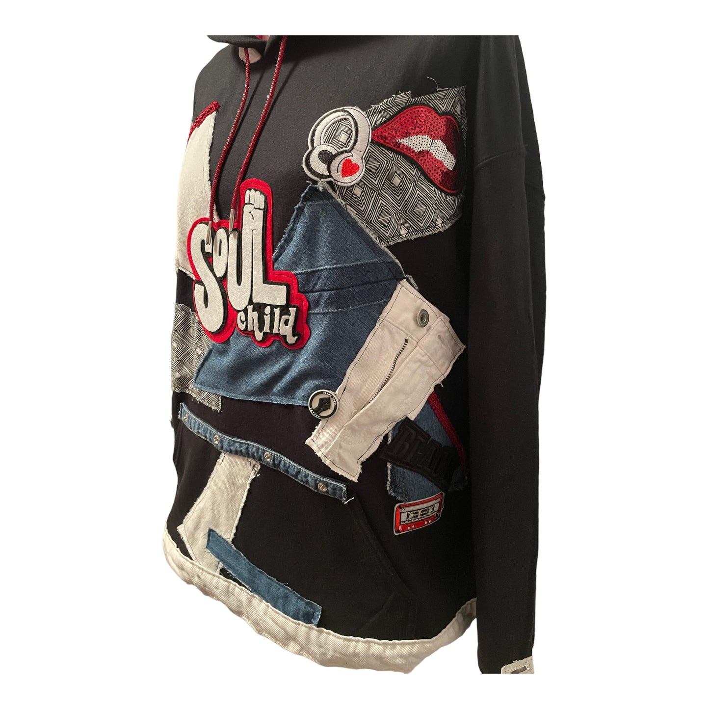 Soul Child Patchwork Hoodie - Luxe Street Edition